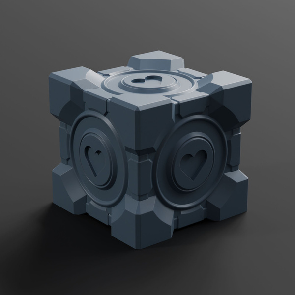 Фигурка Portal Companion Cube / Куб компаньон, Портал, Half life ...