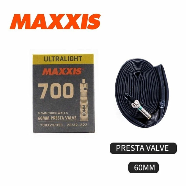 Камера Maxxis Ultralight 700x23/32C 0.6 мм вело ниппель Presta F/V 60 ...