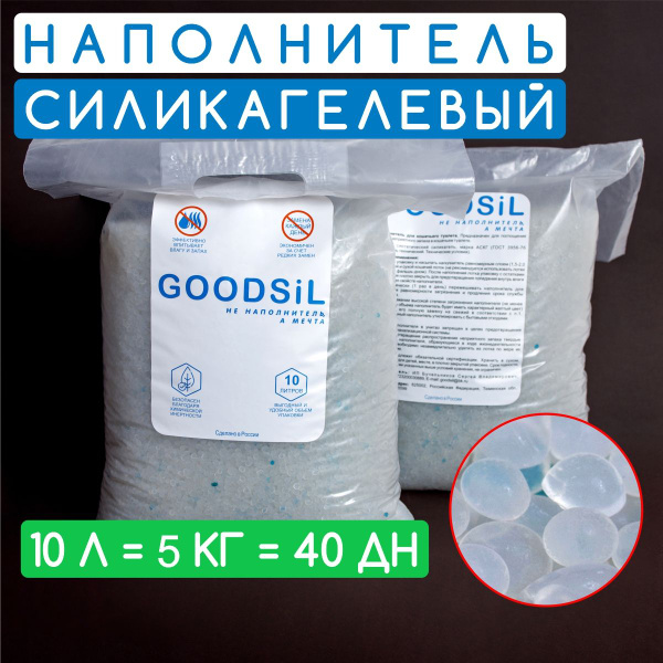 Наполнитель для кошачьего туалета силикагелевый 10л 5 кг GOODSiL ...