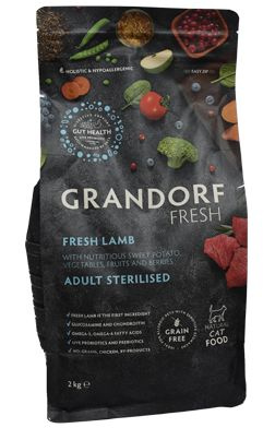 Grandorf Fresh Cat STERILISED Lamb & Sweet Potato: Ягненок, Индейка и ...