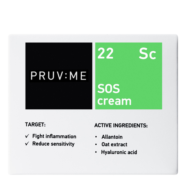 PRUV:ME Sc 22 SOS cream Крем SOS для лица успокаивающий, 50 мл - купить ...