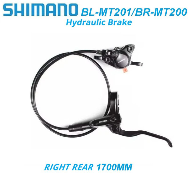Задний дисковый гидравлический тормоз Shimano BL-MT201/BR-MT200, правая ...