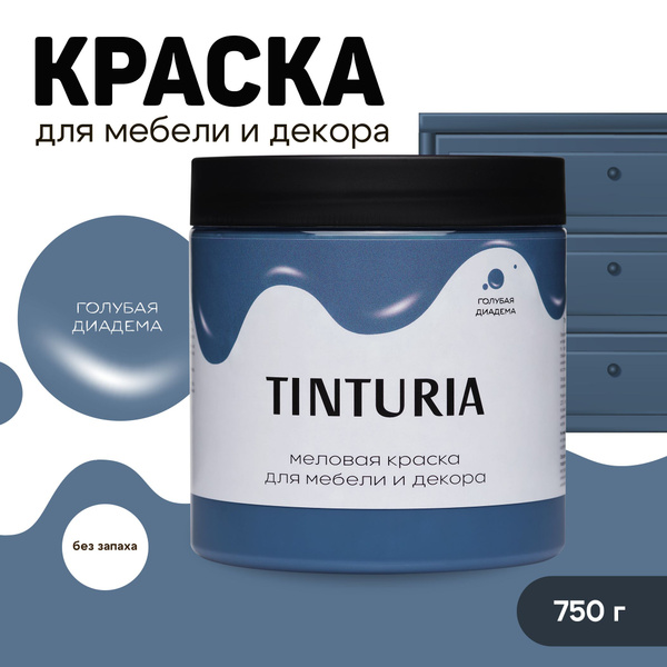 Краска TINTURIA меловая Быстросохнущая, Акриловая, Водная ...