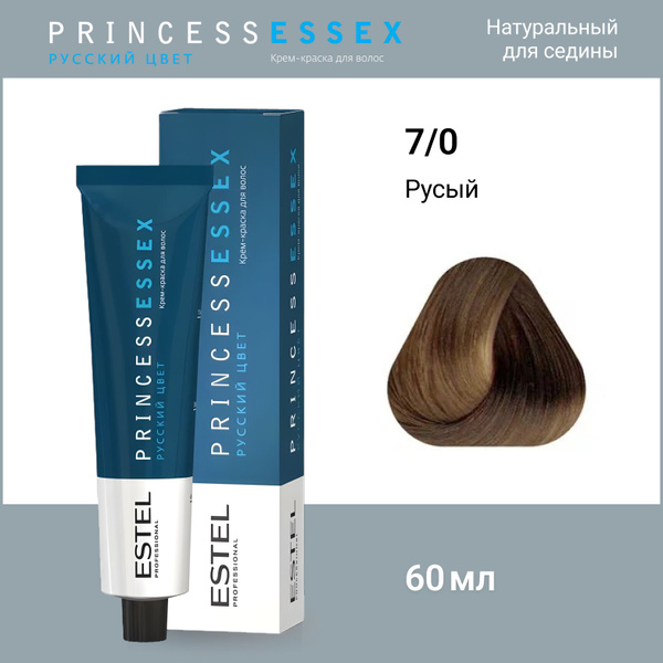 ESTEL PROFESSIONAL Крем-краска PRINCESS ESSEX для окрашивания волос 7/0 ...