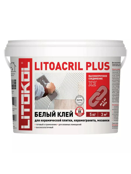 Клей для плитки LITOKOL Клей пастообразный дисперсионный Litoacril Plus ...