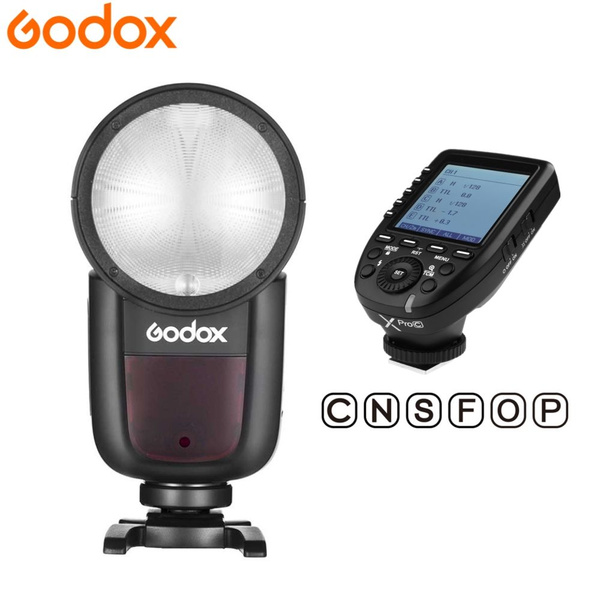 Вспышка Godox V1, вспышка HSS Speedlite V1-O 1/8000 с с литий-ионным ...