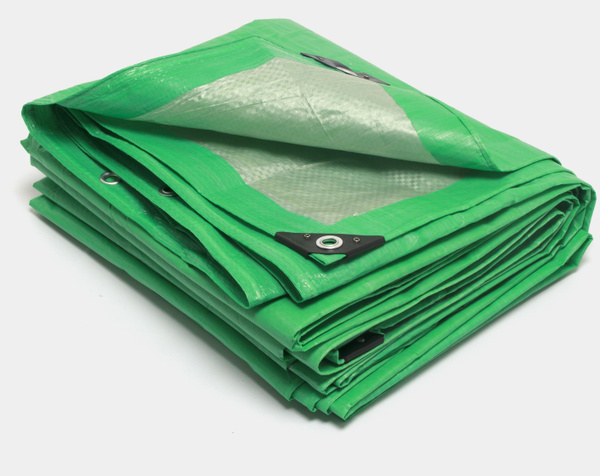 Тент укрывной туристический 3х4 м., 120 г/м2 с люверсами (полог ...