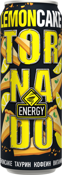 Энергетический напиток Tornado Energy Лимонный пирог, 450 мл - купить с ...