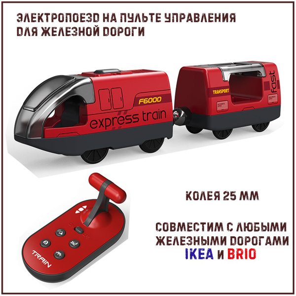 Поезд на радиоуправлении для железной дороги, колея 25 мм, совместимый ...