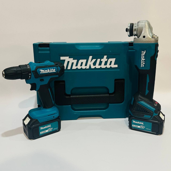 Набор инструментов Makita 2в1 Аккумуляторная Болгарка/УШМ ...