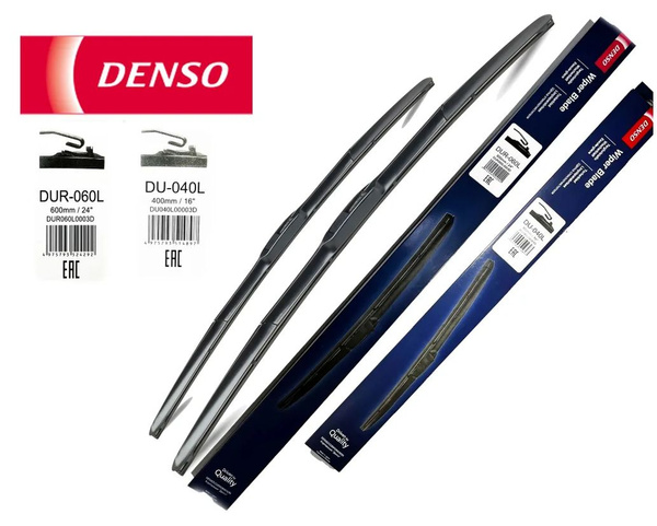 Комплект гибридных щеток стеклоочистителя DENSO Dur-060L + Du-040L ...