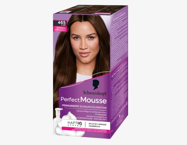 Schwarzkopf Perfect Mousse тон 465 Краска-мусс для волос, Schokobraun ...