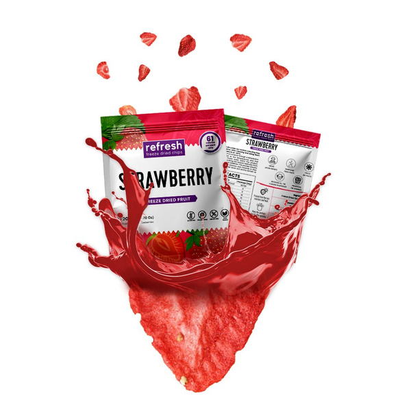 Refresh Chips Freeze Dried Strawberry - Сублимированные фруктовые чипсы ...