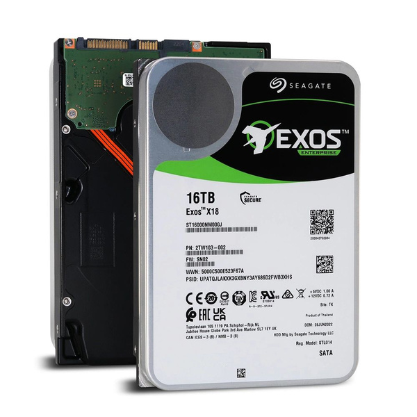 16 ТБ Внутренний жесткий диск Seagate Exos X18 (ST16000NM000J) - купить ...