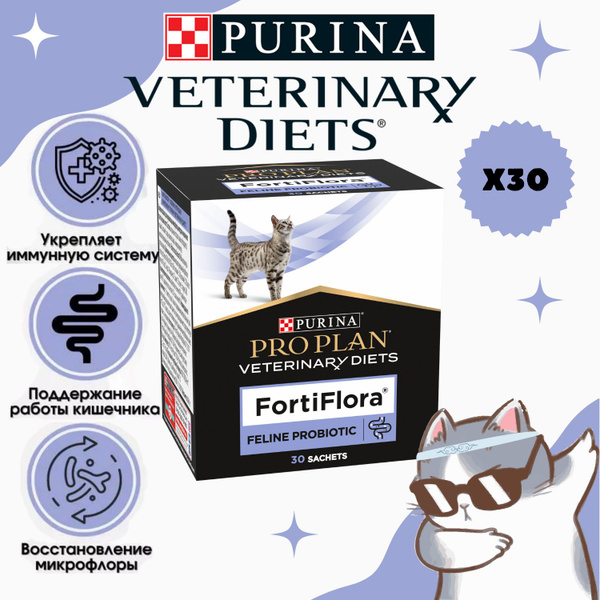 PRO PLAN ФортиФлора *FortiFlora* Пробиотическая добавка для кошек и ...