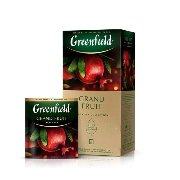 Чай в пакетиках чёрный Greenfield Grand Fruit (Гранд Фрут), 25 пак ...