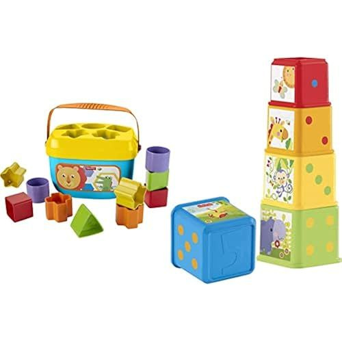 Fisher-Price CDC52 Цветной кубик-куб для сортировки и укладки 6 месяцев ...