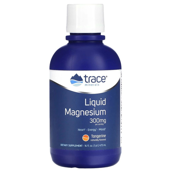Trace Minerals Liquid Magnesium 300 mg, Жидкий магний цитрат 473 мл ...