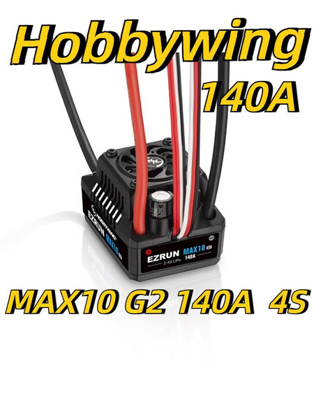 Combo ESC Motore Hobbywing MAX10 G2 Combo Hobbywing EZRun MAX10 G2 140A ESC + Motore Brushless 4000kv 3665SD Per Auto 1:10 Z12xep Motore