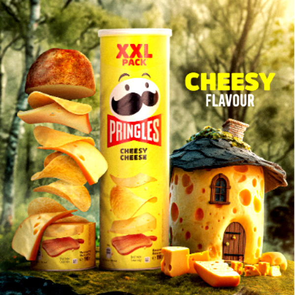 Чипсы Pringles (Принглс) Сыр / Cheese 495гр/ 3шт*165гр - купить с ...