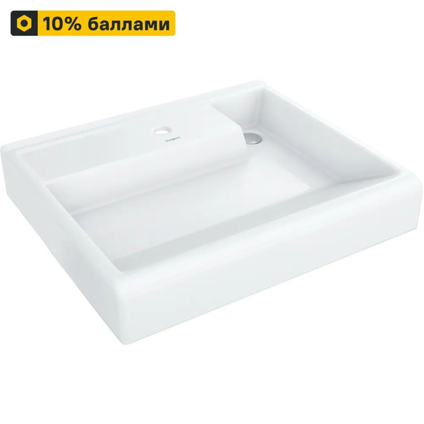 Раковина на стиральную машину, цвет Белый, Фарфор, 14х61х50 см ...
