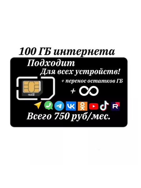 SIM-карта Сим карта для всех устройств_76589076 (Вся Россия) - купить с ...