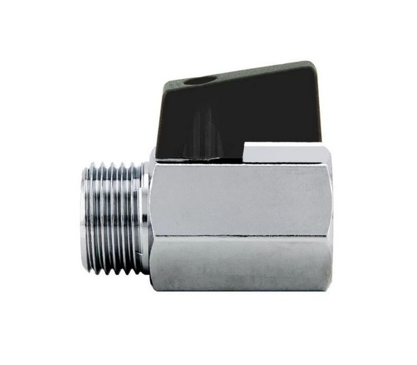 Мини-кран шаровый ITAP MINI 1/4'' ВН, черная ручка - флажок, (126 1/4 ...