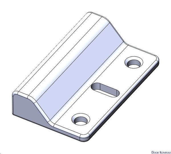 Ответная часть в пол для шпингалета антипаники (Серый) купить на OZON ...