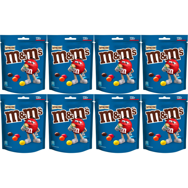 Драже M&M's Криспи 130 г, набор: 8 штук купить на OZON по низкой цене ...