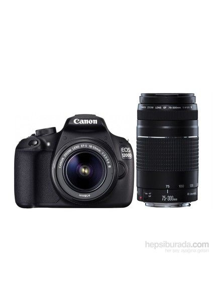 фотоаппарат камера Canon EOS 1200D 18-55+75-300 мм купить на OZON по ...