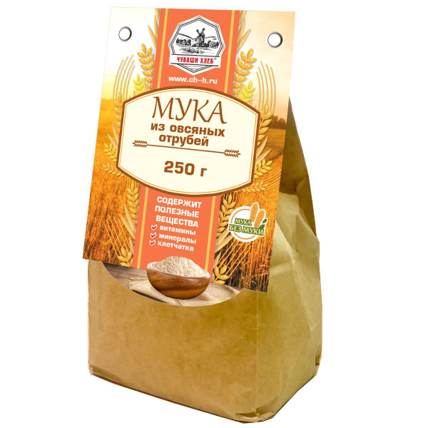 Овсяная мука из отрубей, клетчатка овсяная, 250 г купить на OZON по ...