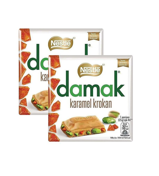 Nestle шоколад Damak Karamel Krokan, 2 шт по 60 гр купить на OZON по ...