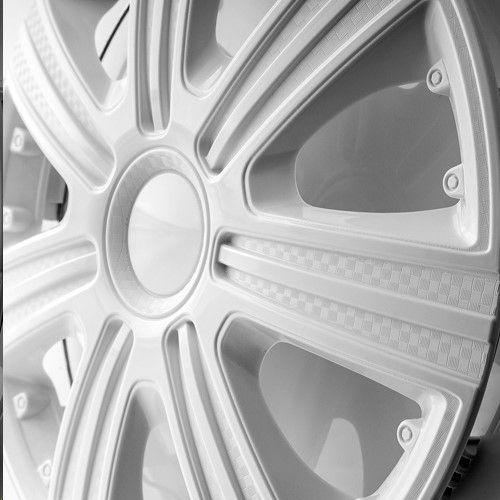 Колпак колеса R13 DTM белый 4 шт. купить c доставкой на OZON по низкой ...