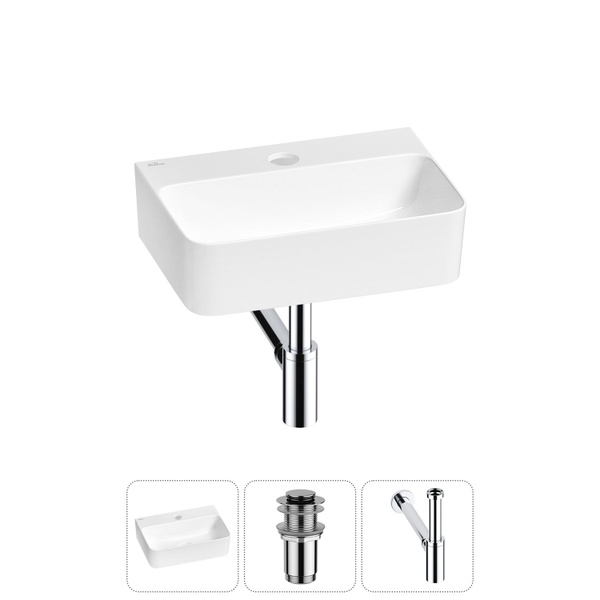 Маленькая раковина в туалет Wellsee WC Area 20213598R в наборе 3 в 1 ...