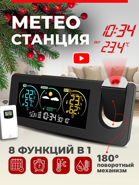 Метеостанция домашняя с выносным датчиком беспроводным купить на OZON ...