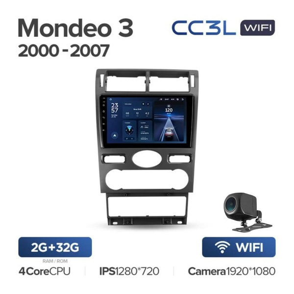Магнитола Teyes CC3L WIFI 2/32Гб для Ford Mondeo 3 2000-2007 / Форд ...
