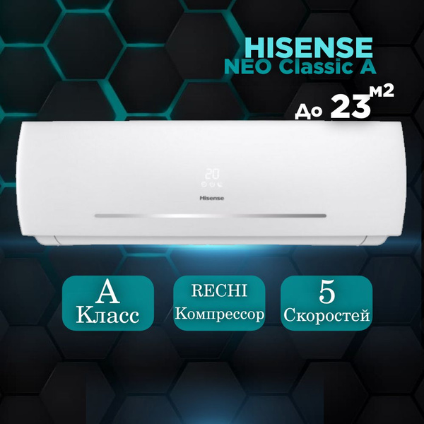 Сплит-система Hisense NEO Classic энергоэффективность A фреон R32 до ...