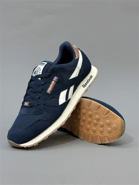 Кроссовки Мужской Reebok Текстиль, Замша, размер 41 Демисезон Шнурки ...