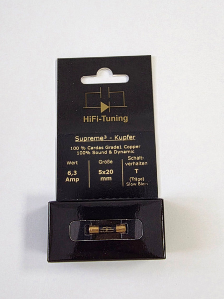 Hi Fi Tuning Supreme3 Copper 5x20 мм предохранитель медленный 63А 