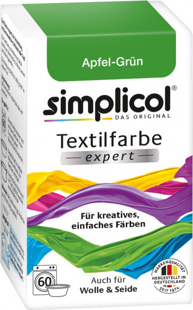 фото Simplicol Expert Краска для окрашивания шерсти, шелка, хлопка, льна и вискозы, зеленая Heitmann