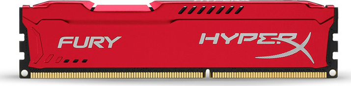 фото Оперативная память Kingston 8GB DDR3 1600 DIMM HyperX FURY Red HX316C10FR/8 Non-ECC, CL10