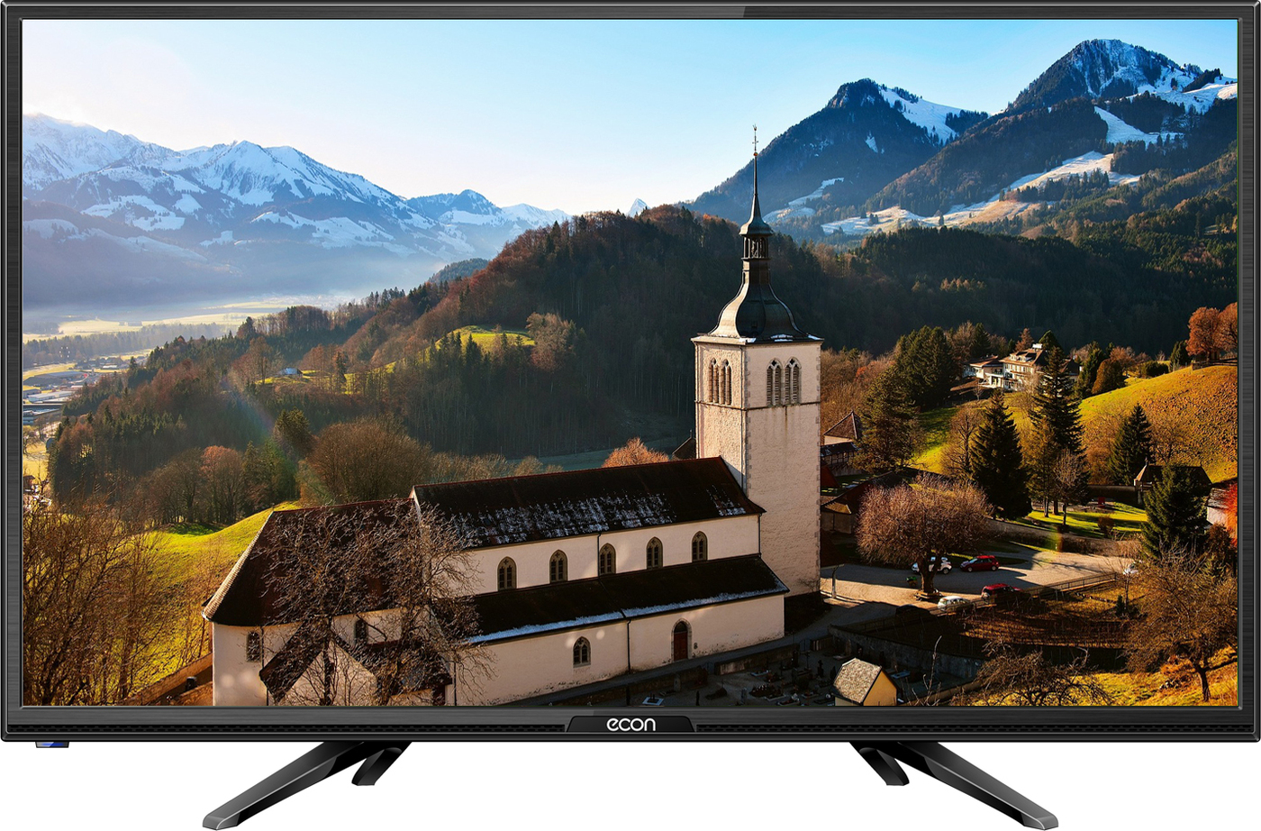 фото Телевизор ECON SMART TV LED HD 24", с цифровым тюнером DVB-T2,с беспроводным доступом Wi-Fi 24", черный