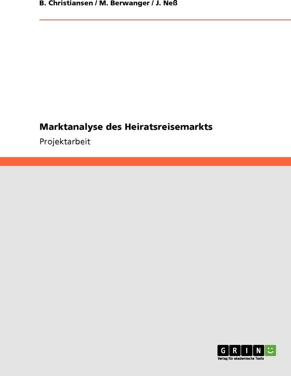 фото Marktanalyse des Heiratsreisemarkts