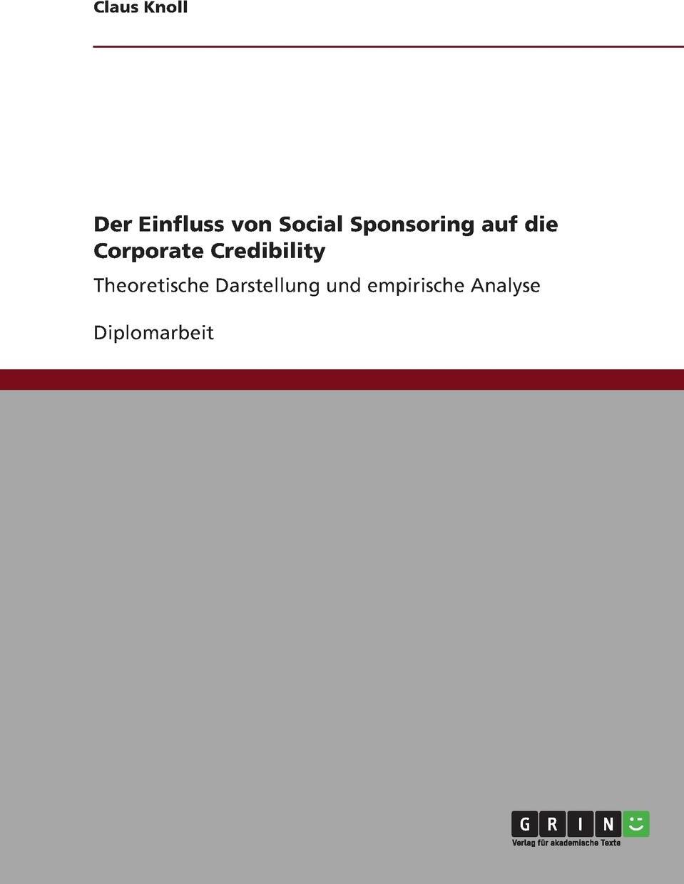 фото Der Einfluss von Social Sponsoring auf die Corporate Credibility