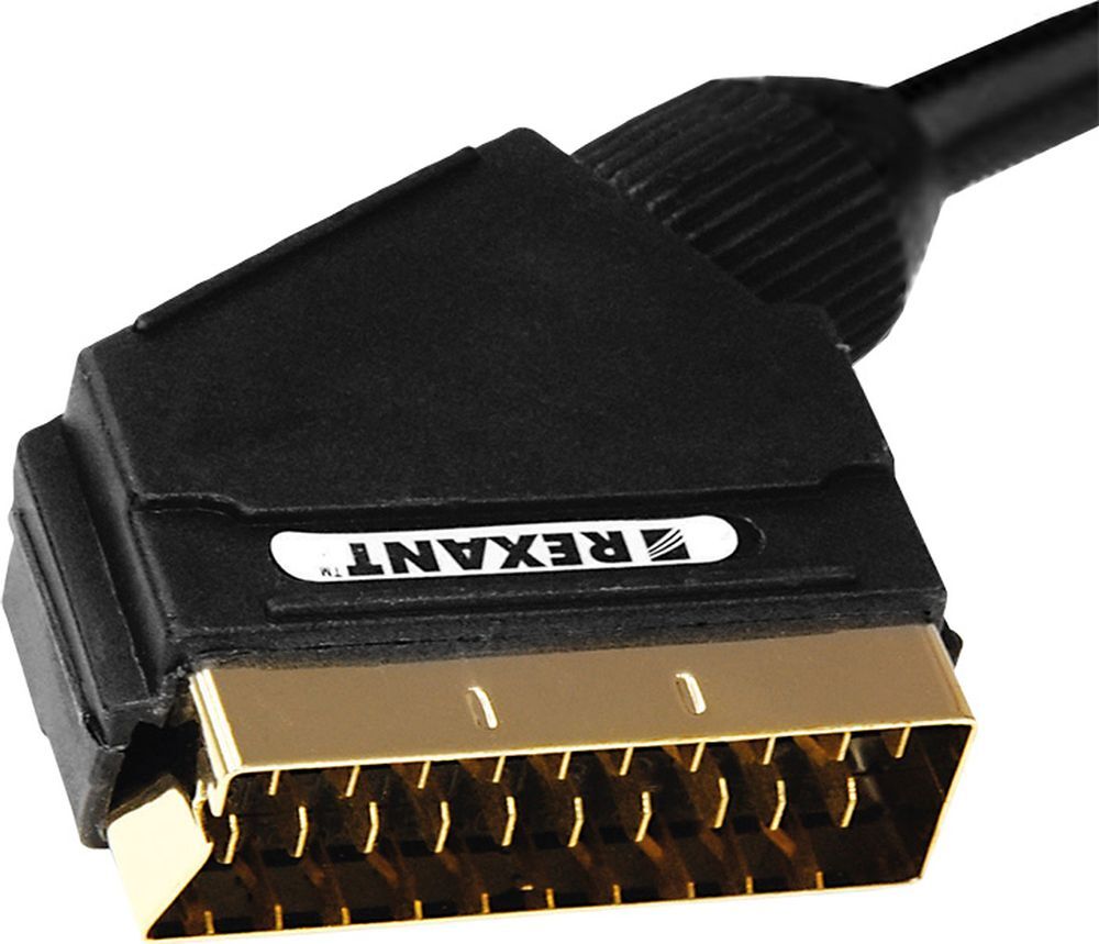 Кабель SCART REXANT Шнур Rexant Gold Scart Plug - Scart Plug 21 Pin ...