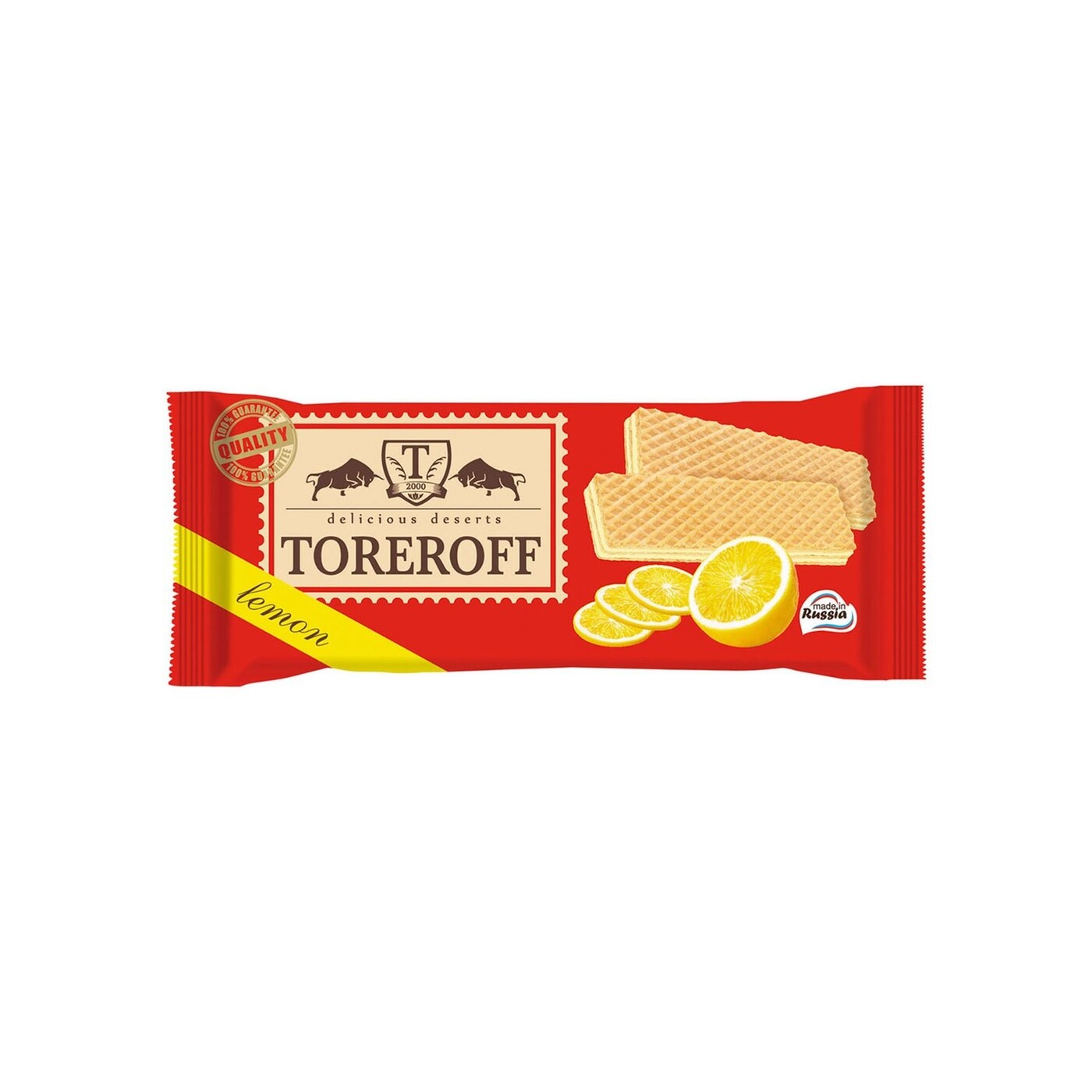 Вафли toreroff лимонные 160г