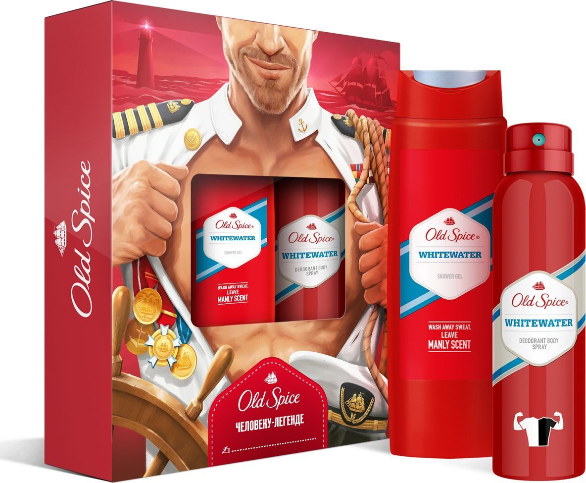 Подарочный мужской набор гель для душа. Набор дезодорант old Spice спрей Whitewater 150мл+гель д/душа Whitewater 250мл. Набор подарочный Олд спайс Whitewater дезодорант 150мл+гель для душа. Old Spice подарочный набор White Water (250мл+125мл). Old Spice дезодорант Whitewater 150мл+гель 250мл.