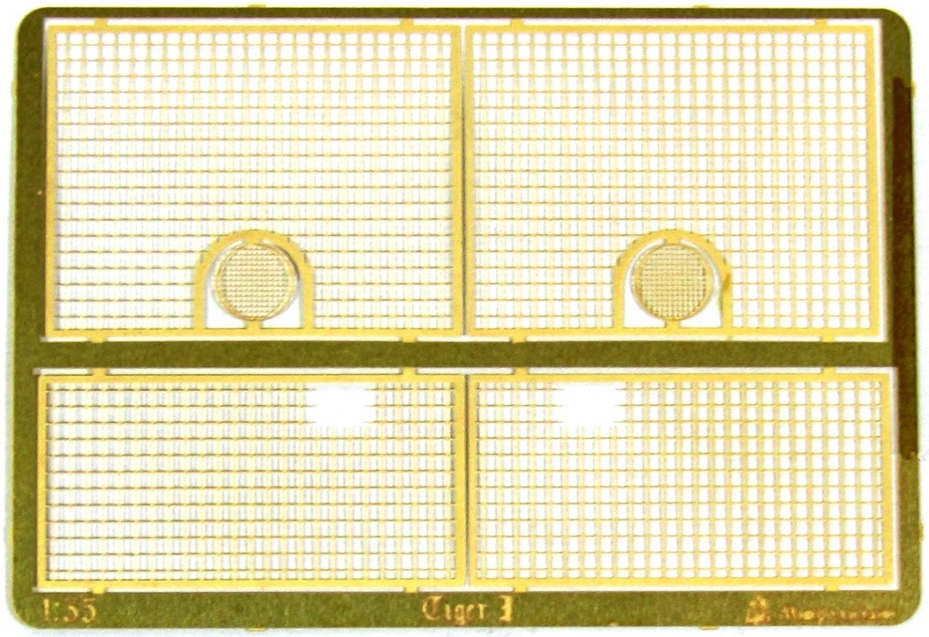 Микродизайн Tiger I Ausf.E Сетки МТО (Звезда), 1/35, Фототравление