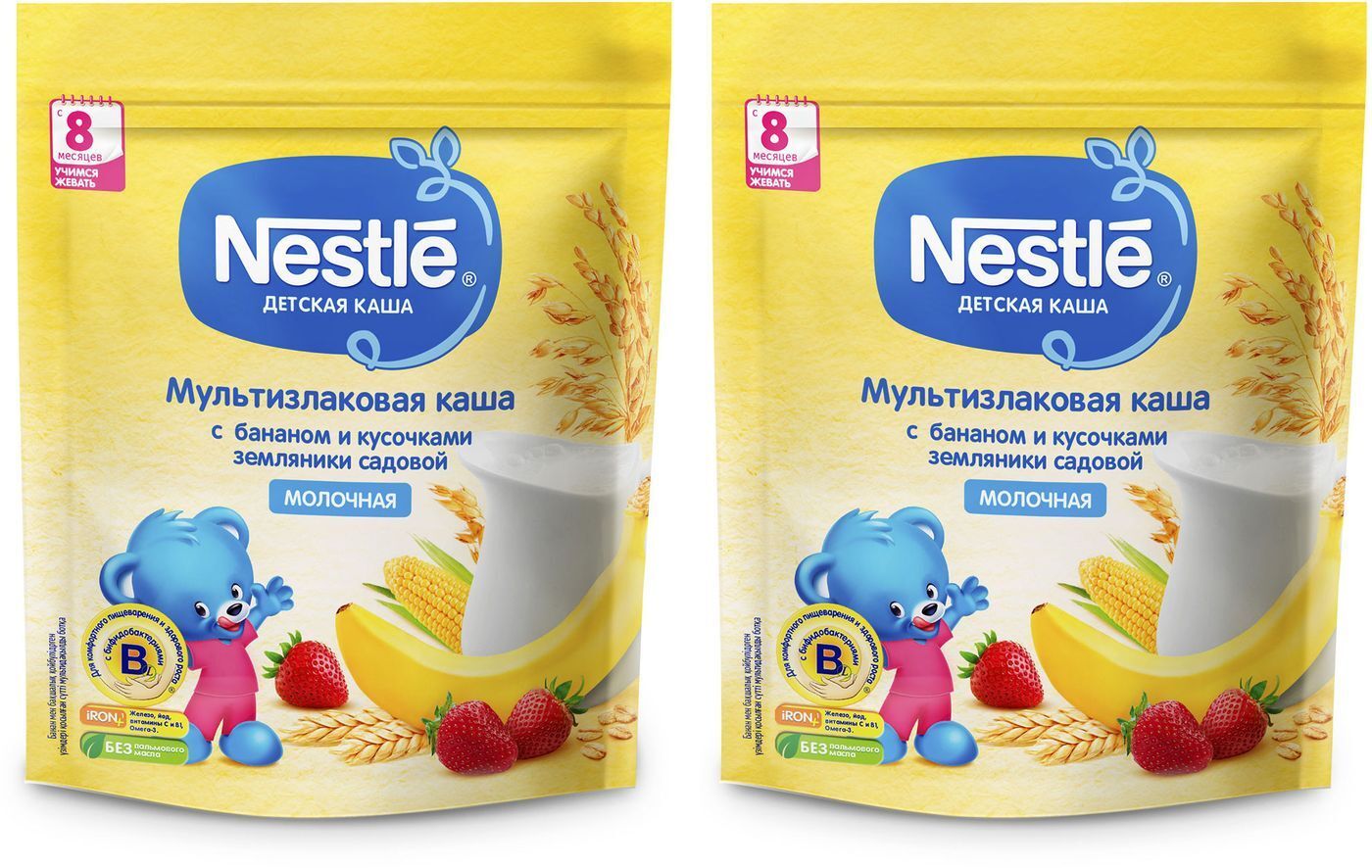 Nestle мультизлаковая каша медом