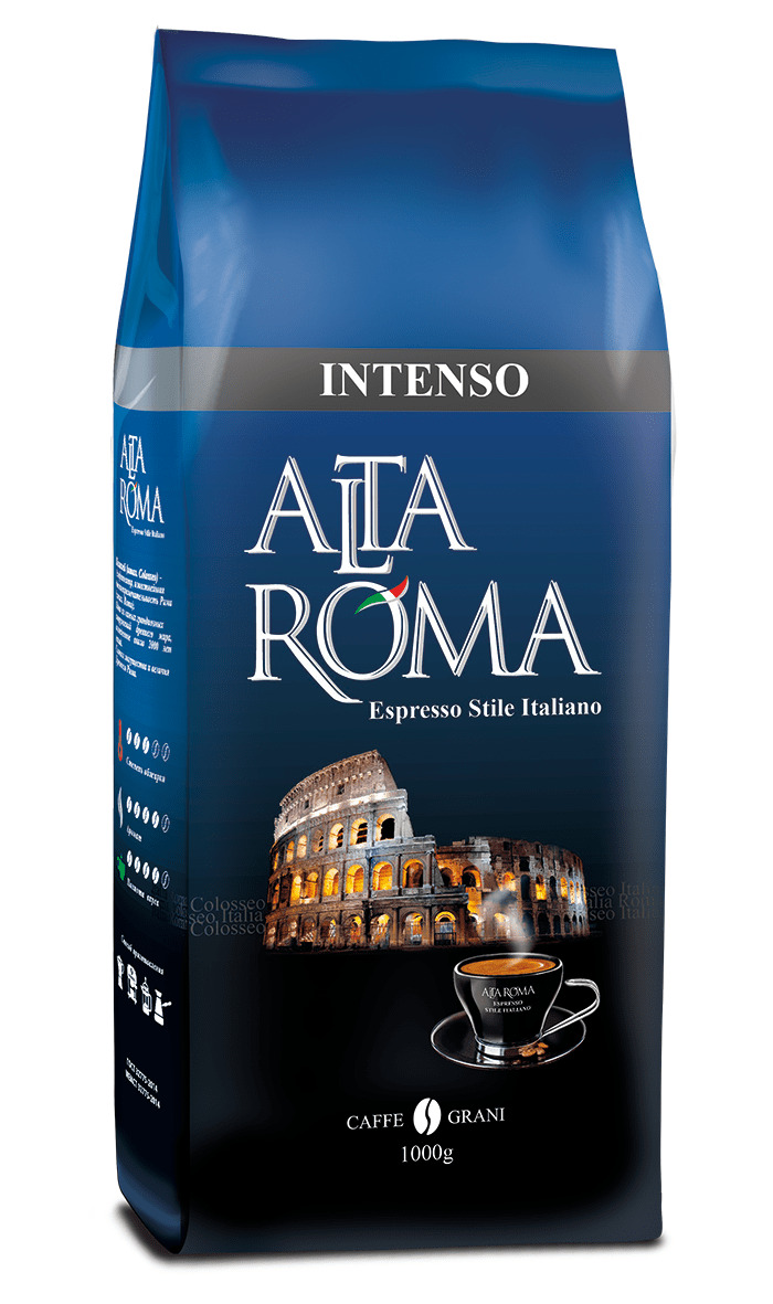 Alta roma. Кофе в зернах alta ROMA intenso. Alta ROMA intenso 1 кг. Alta ROMA crema кофе в зернах 1 кг.